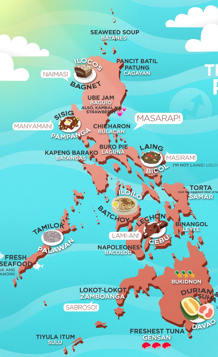 Philippines Food map Region